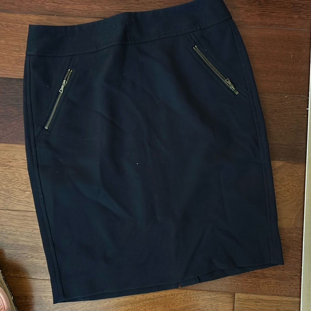 Ann Taylor loft navy work skirt 2